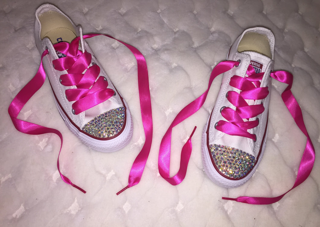 pink ribbon converse