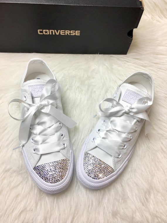 white converse without laces