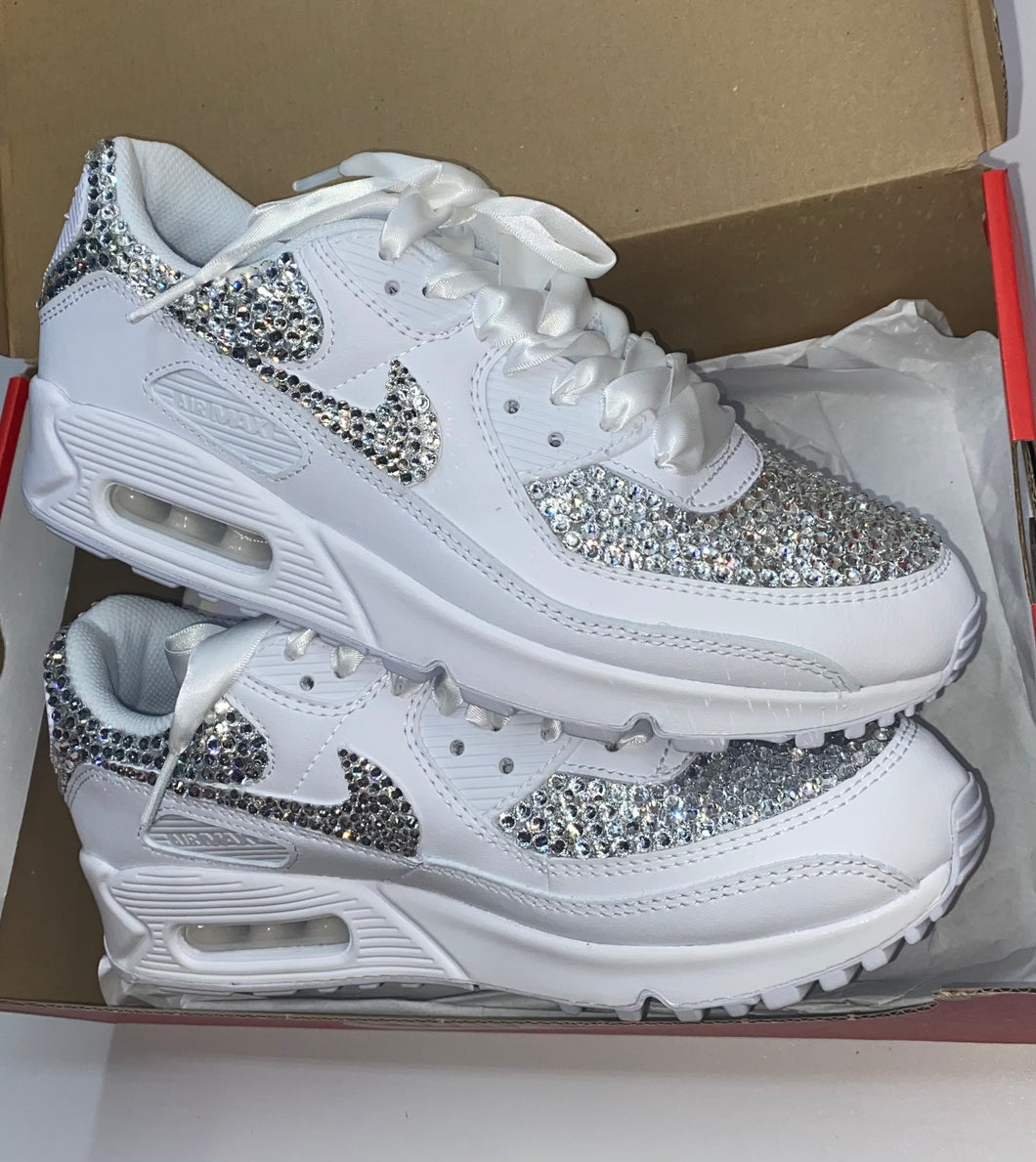 nike with crystals