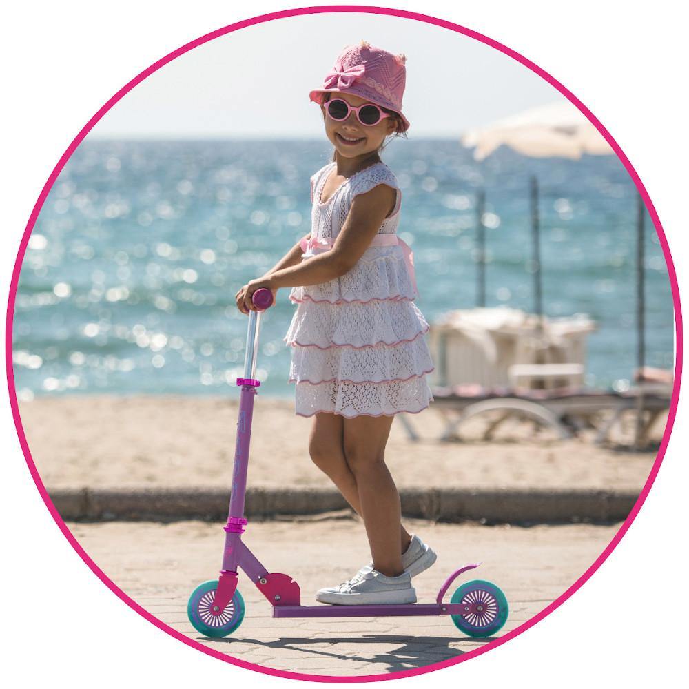 mgp alloy 100mm kick scooter pink