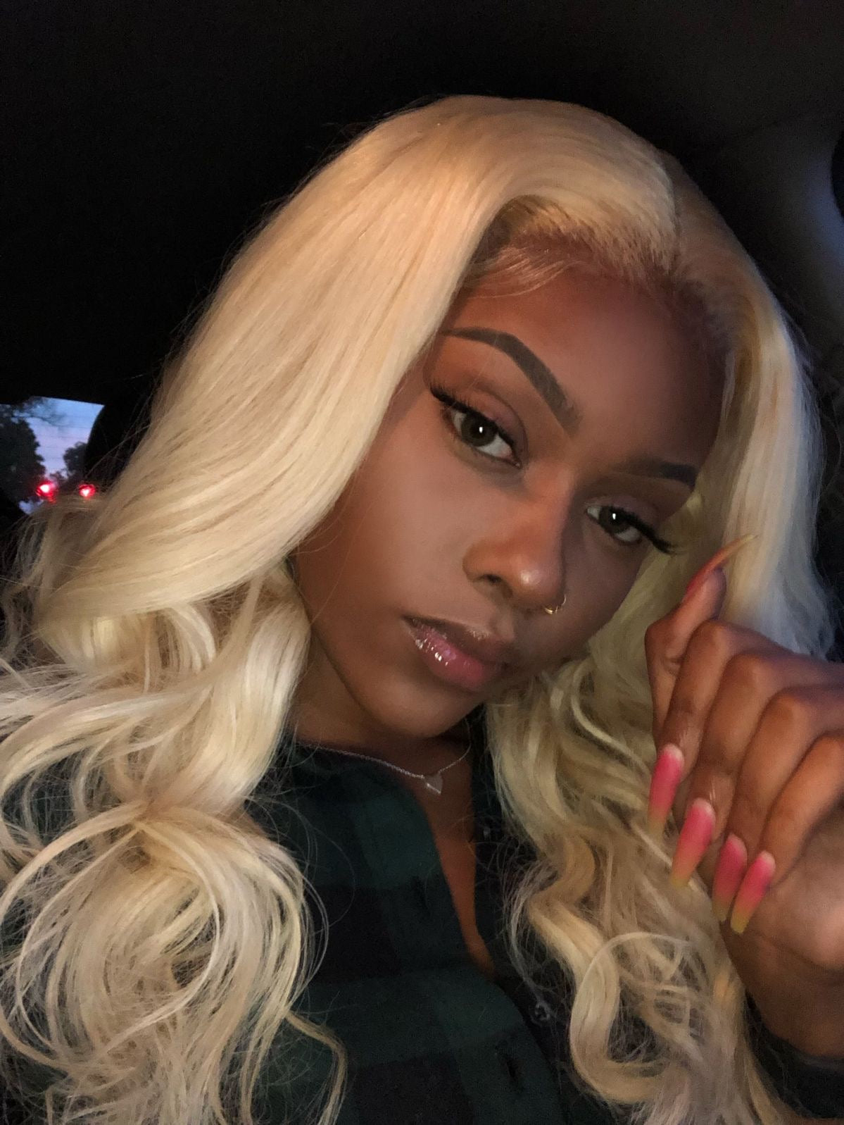 TASHA - Blonde #613 Body Wave Lace Front Wig Full Lace Wig Human Hair ...