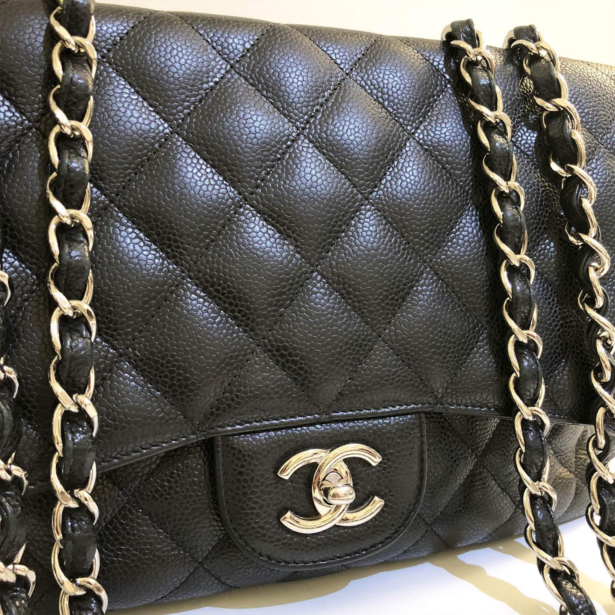 Chanel Classic Handbag Caviar Medium Definition | semashow.com