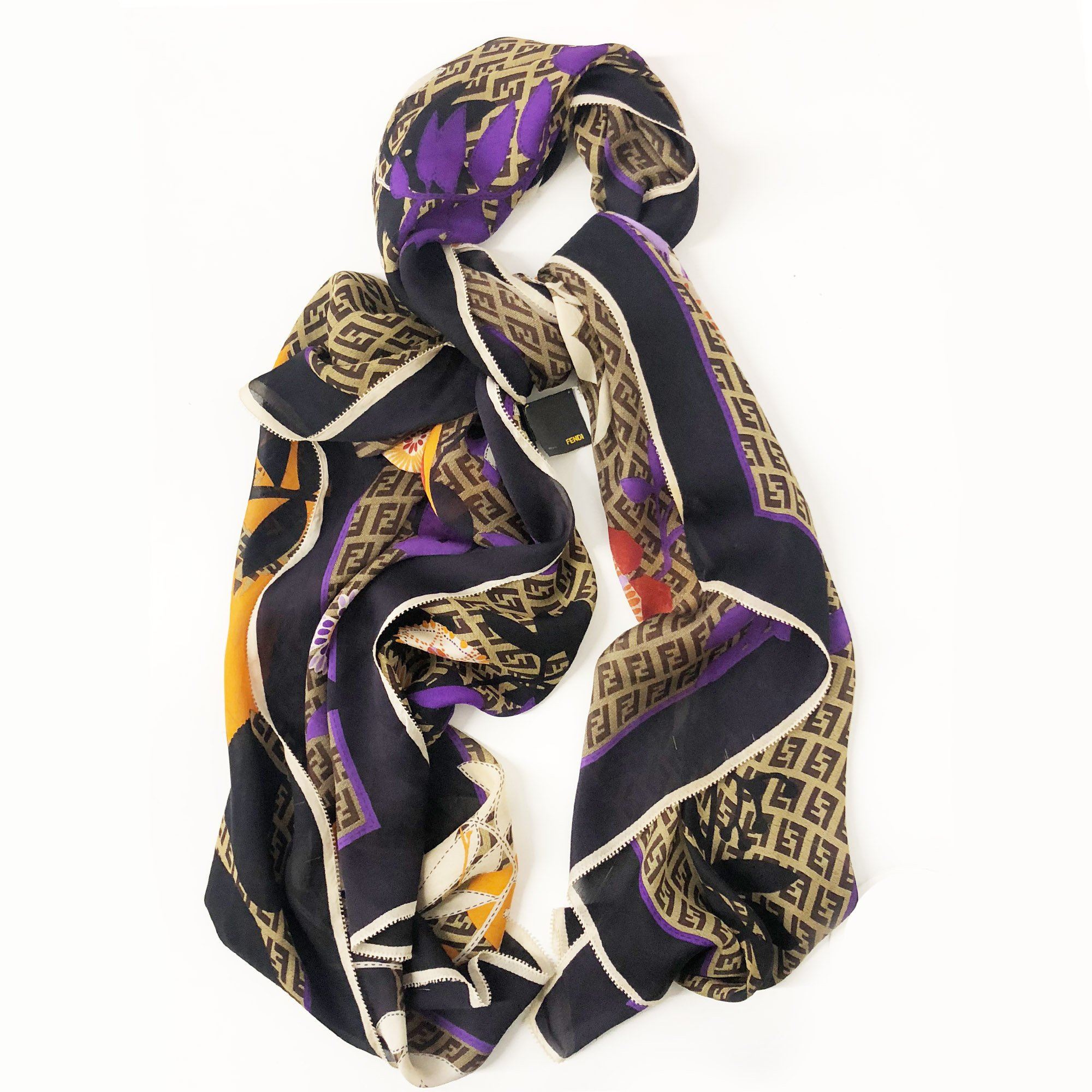 fendi print scarf