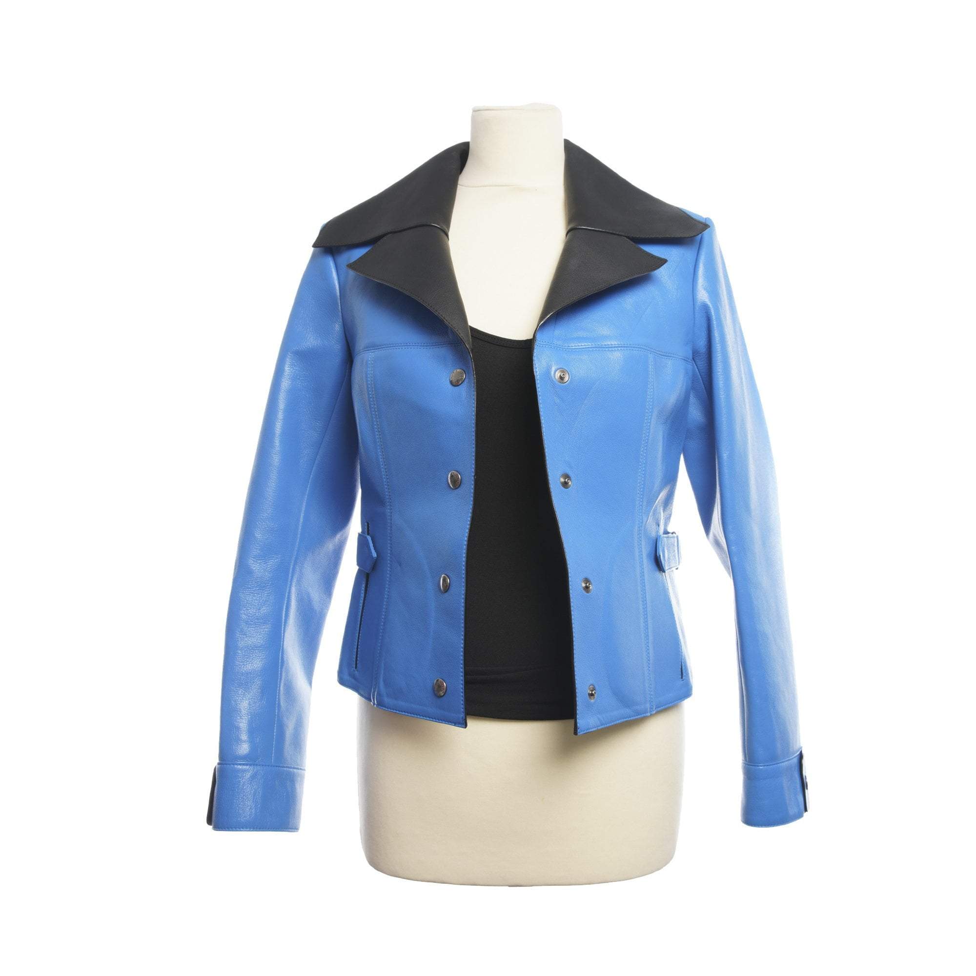 Louis Vuitton Blue Leather Biker Jacket – Garderobe