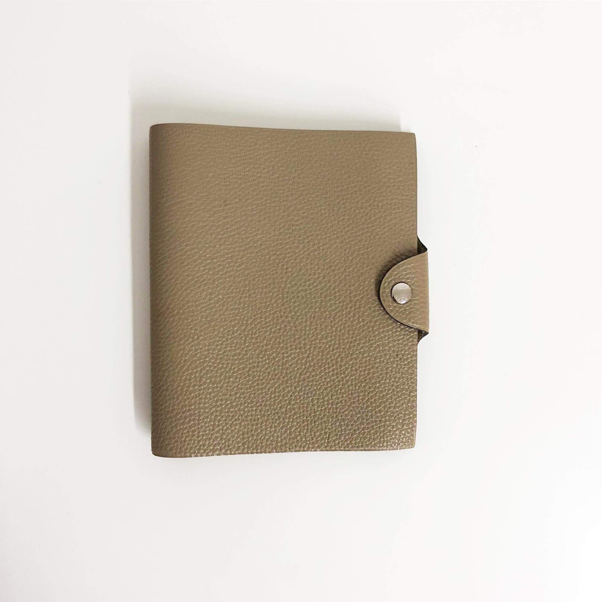 Hermes Ulysse Notebook Cover Taupe PM Garderobe