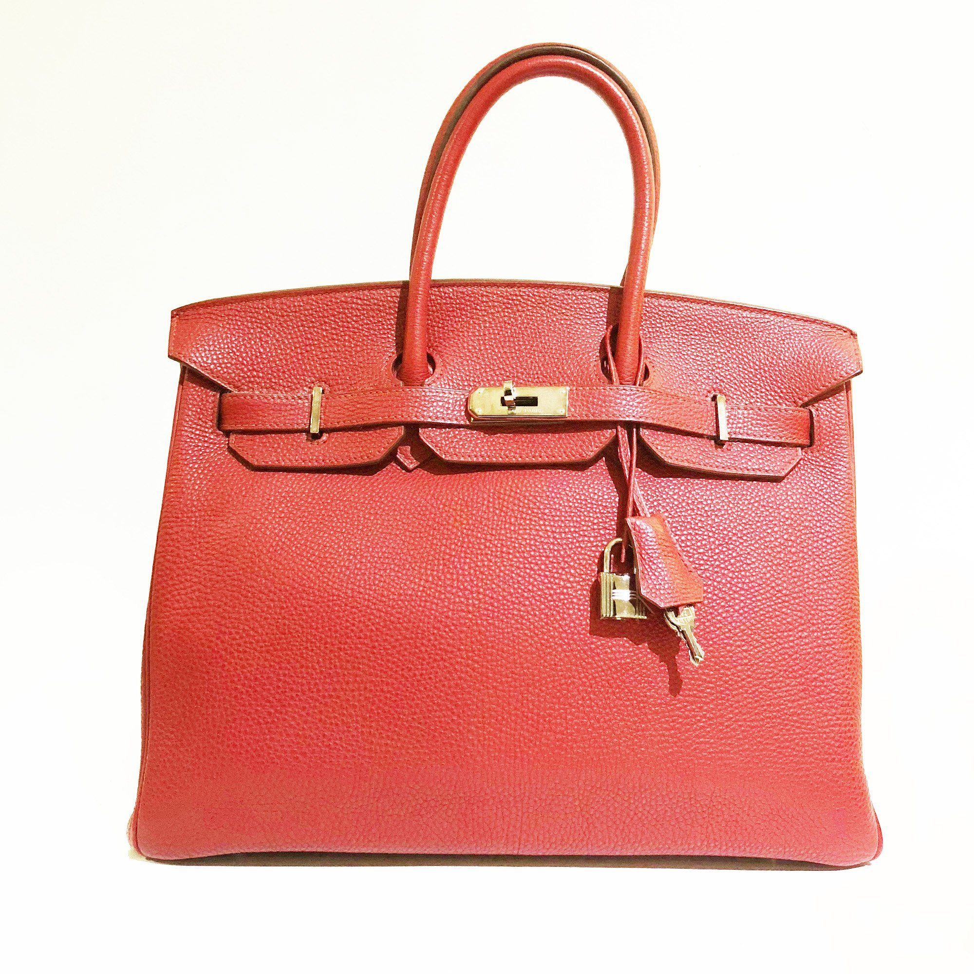 Hermes Birkin 35 Red Togo Leather Bag – Garderobe
