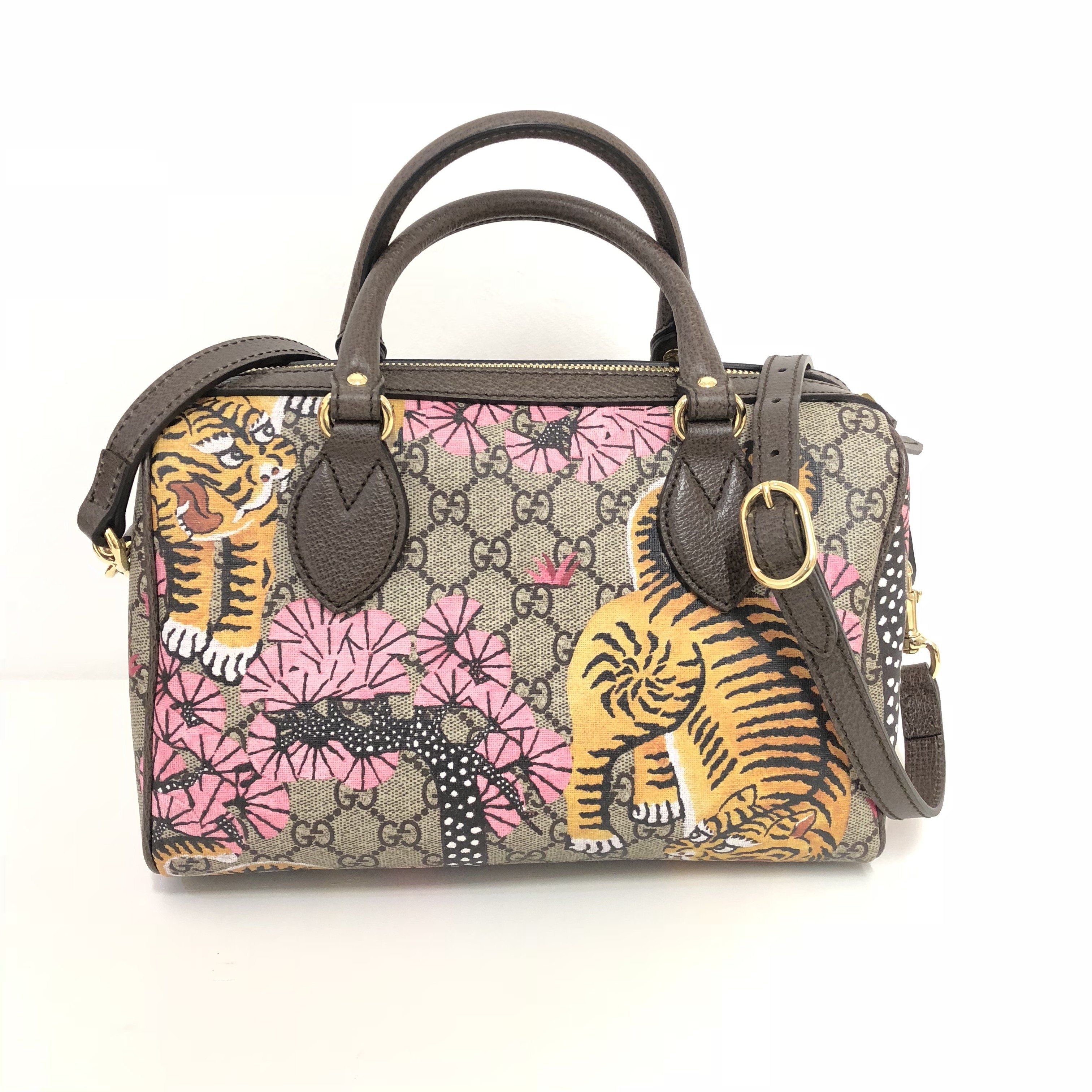 Gucci GG Supreme Bengal Tiger Convertible Boston Bag – Garderobe