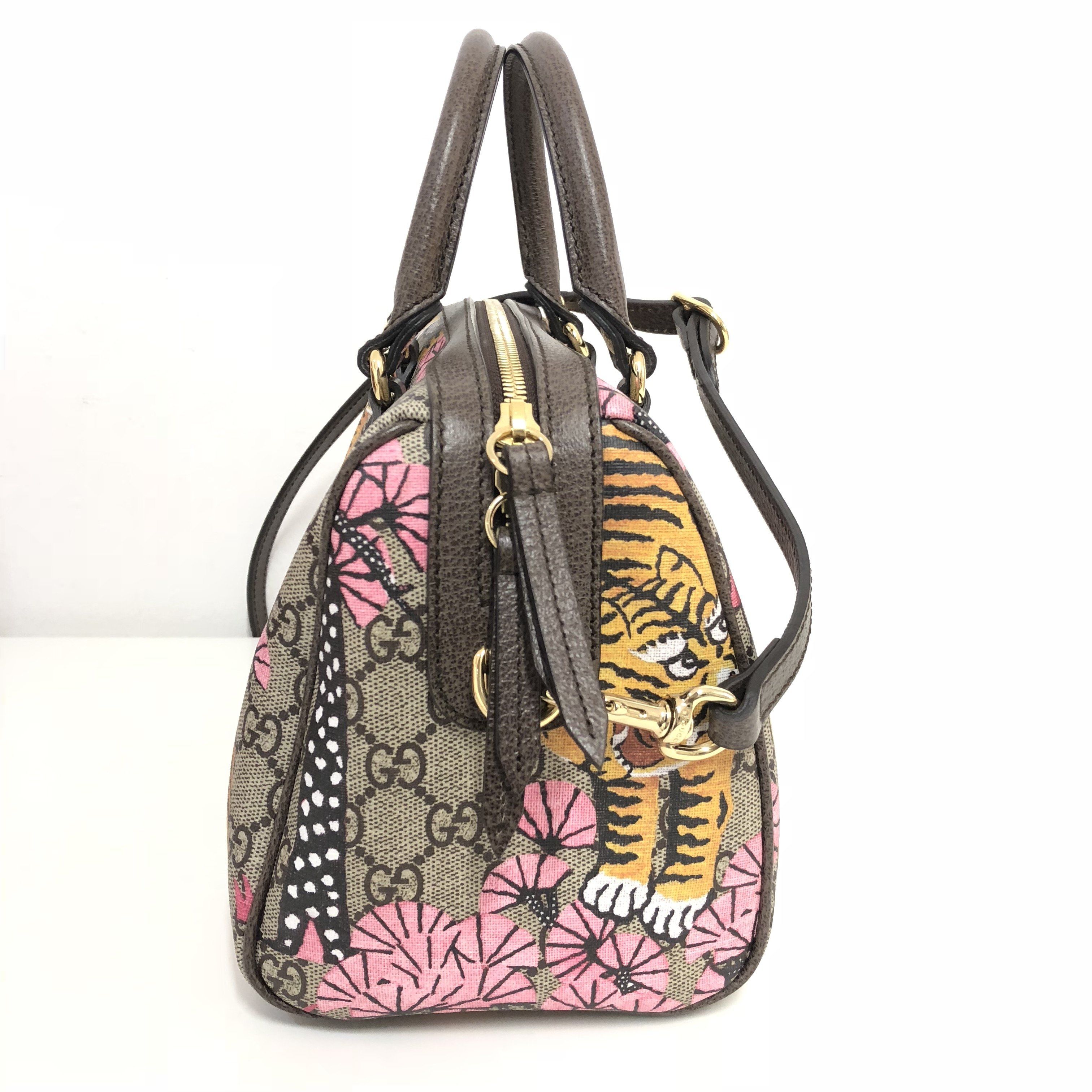 Gucci GG Supreme Bengal Tiger Convertible Boston Bag – Garderobe