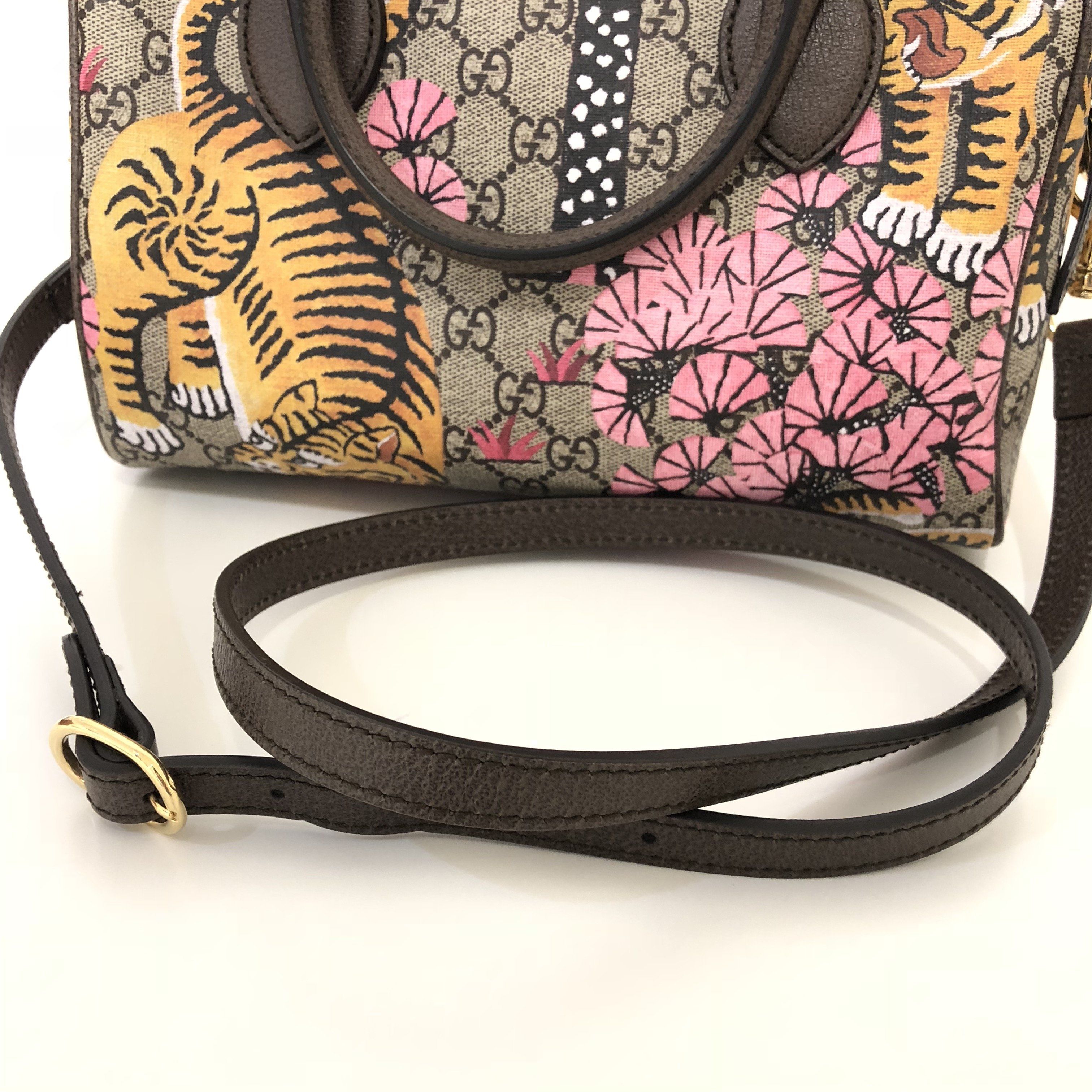 Gucci GG Supreme Bengal Tiger Convertible Boston Bag – Garderobe