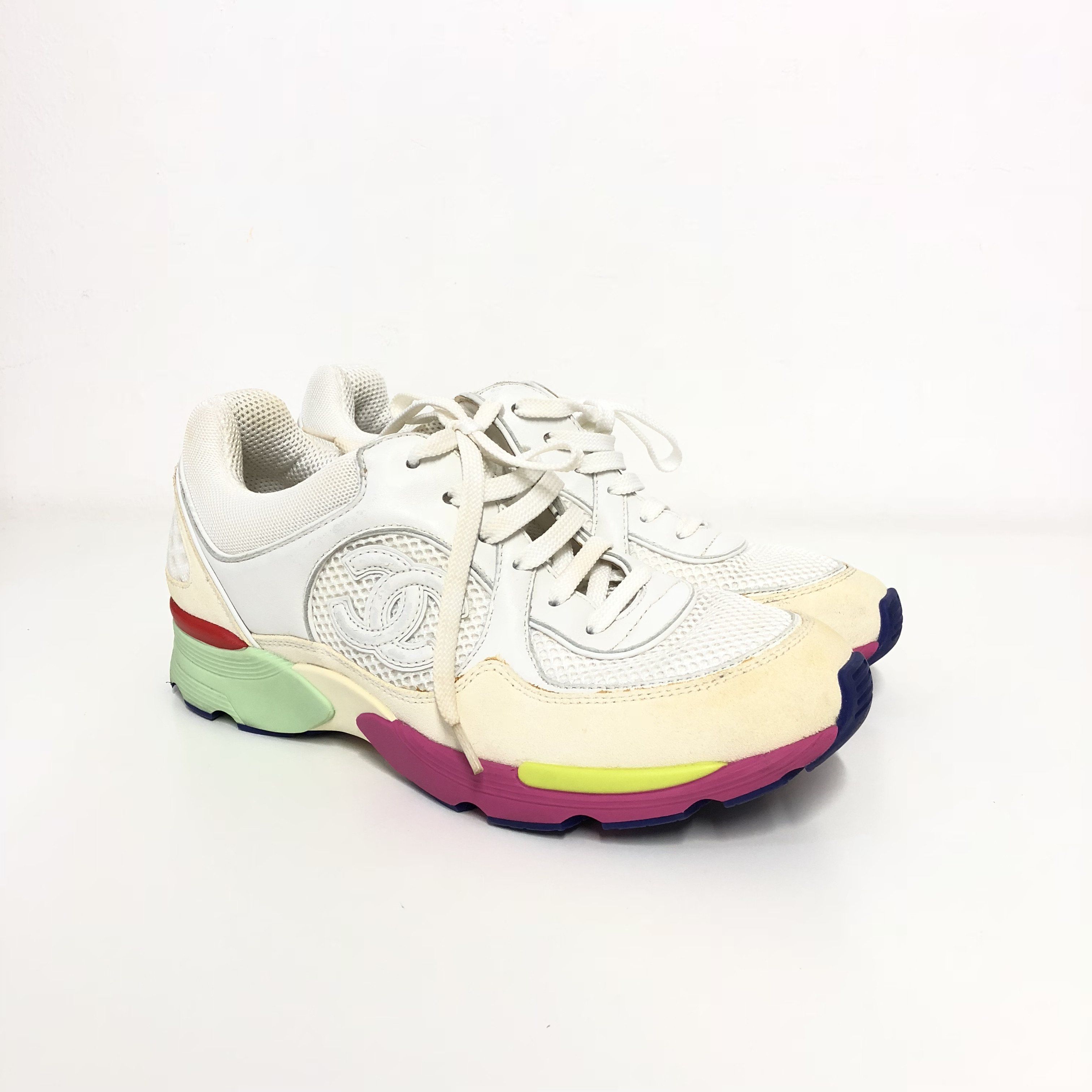 multicolor chanel sneakers