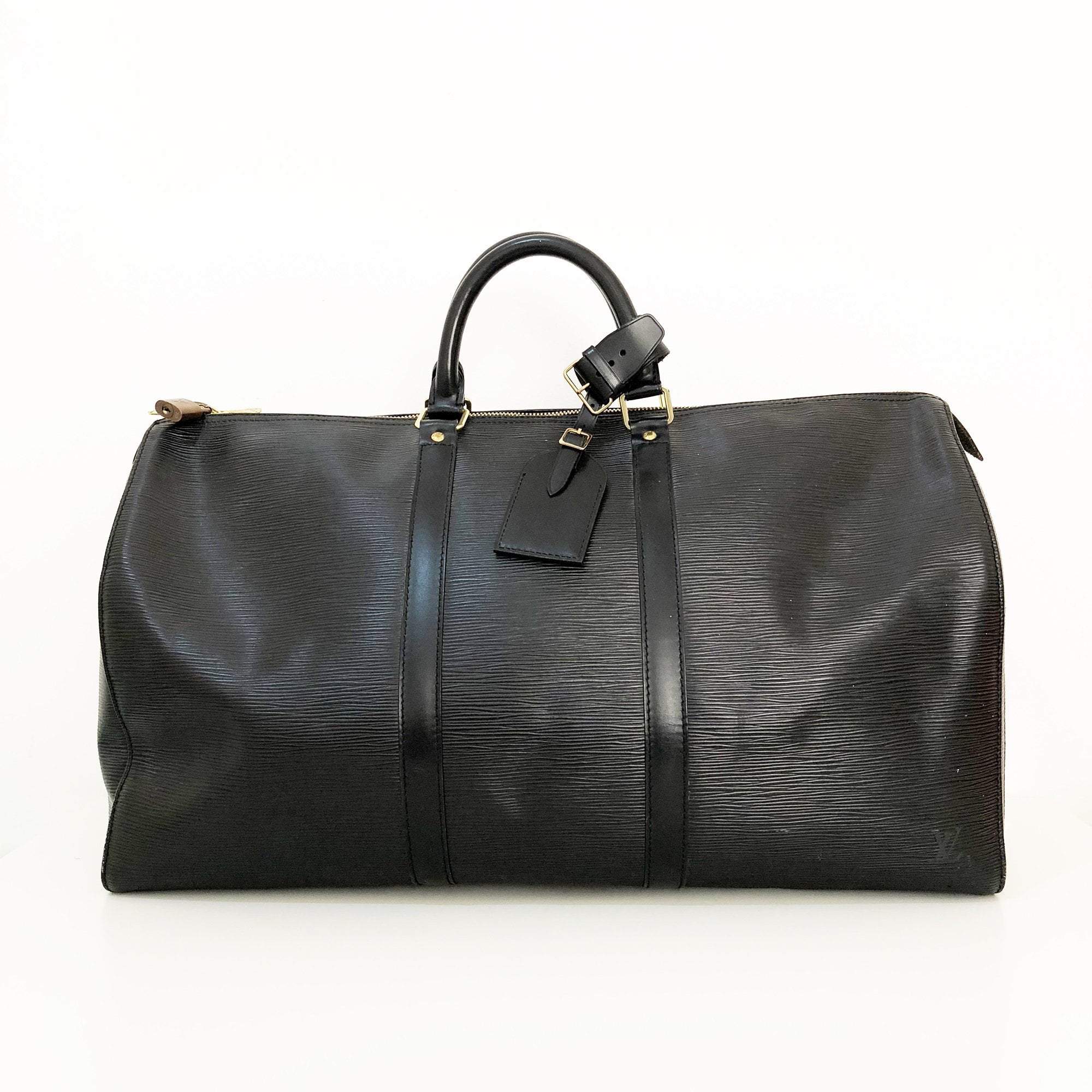 Louis Vuitton Black Epi Leather Keepall 50 – Garderobe