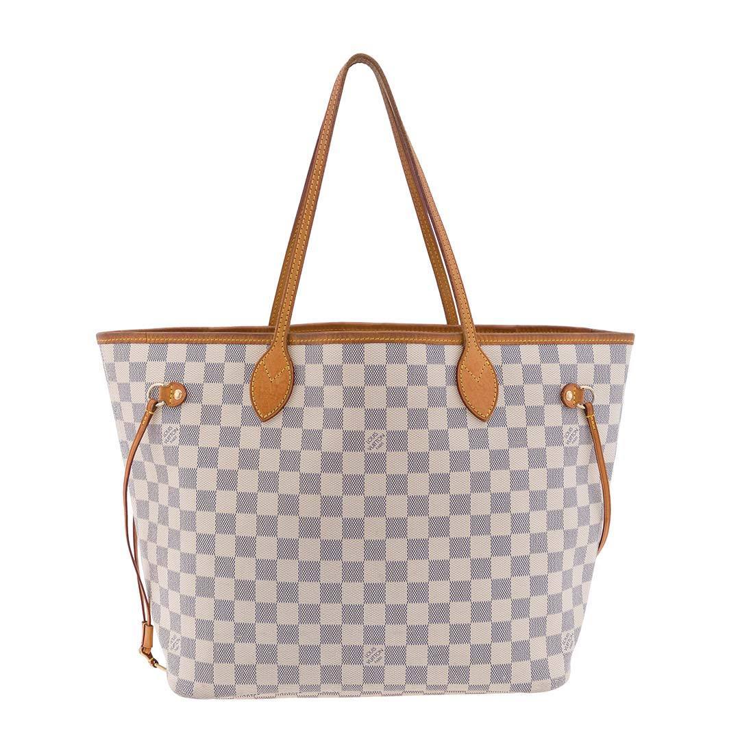 Louis Vuitton Damier Azur Neverfull MM Tote Bag – Garderobe