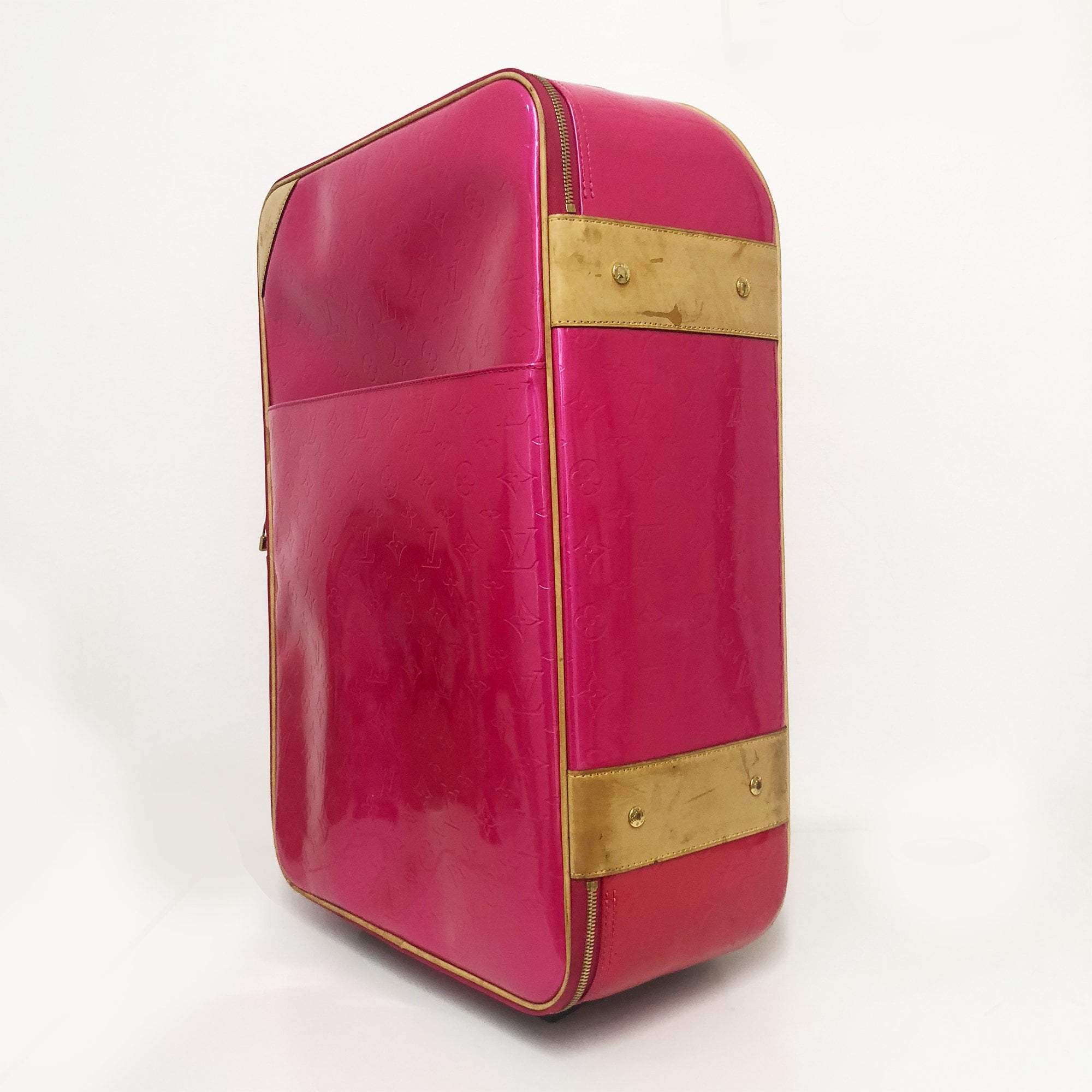 Louis Vuitton Pink Vernis Pegase 55 Luggage – Garderobe