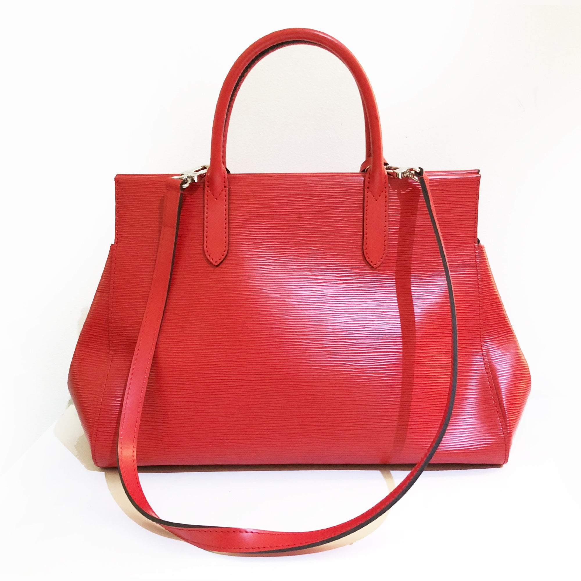 Louis Vuitton Red Epi Leather Marly MM Handbag – Garderobe