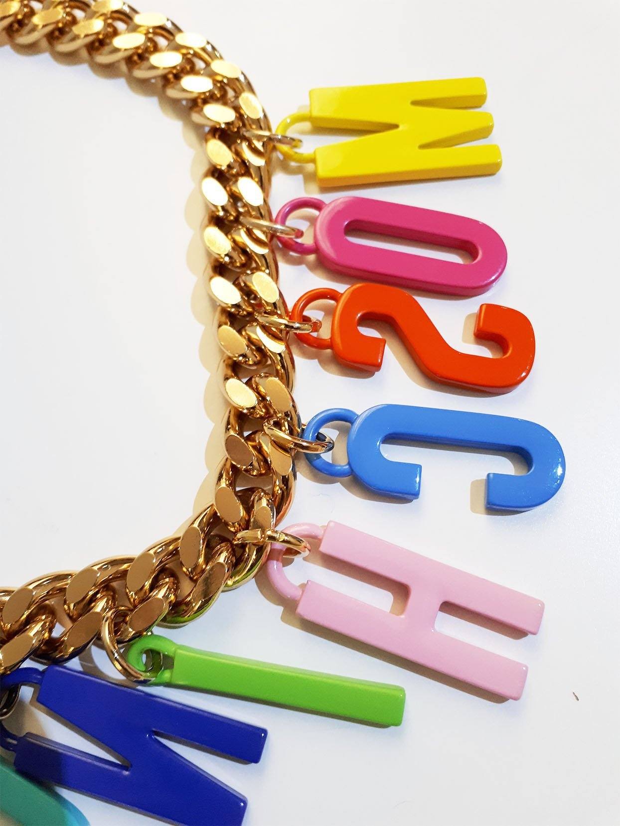 moschino colorful necklace