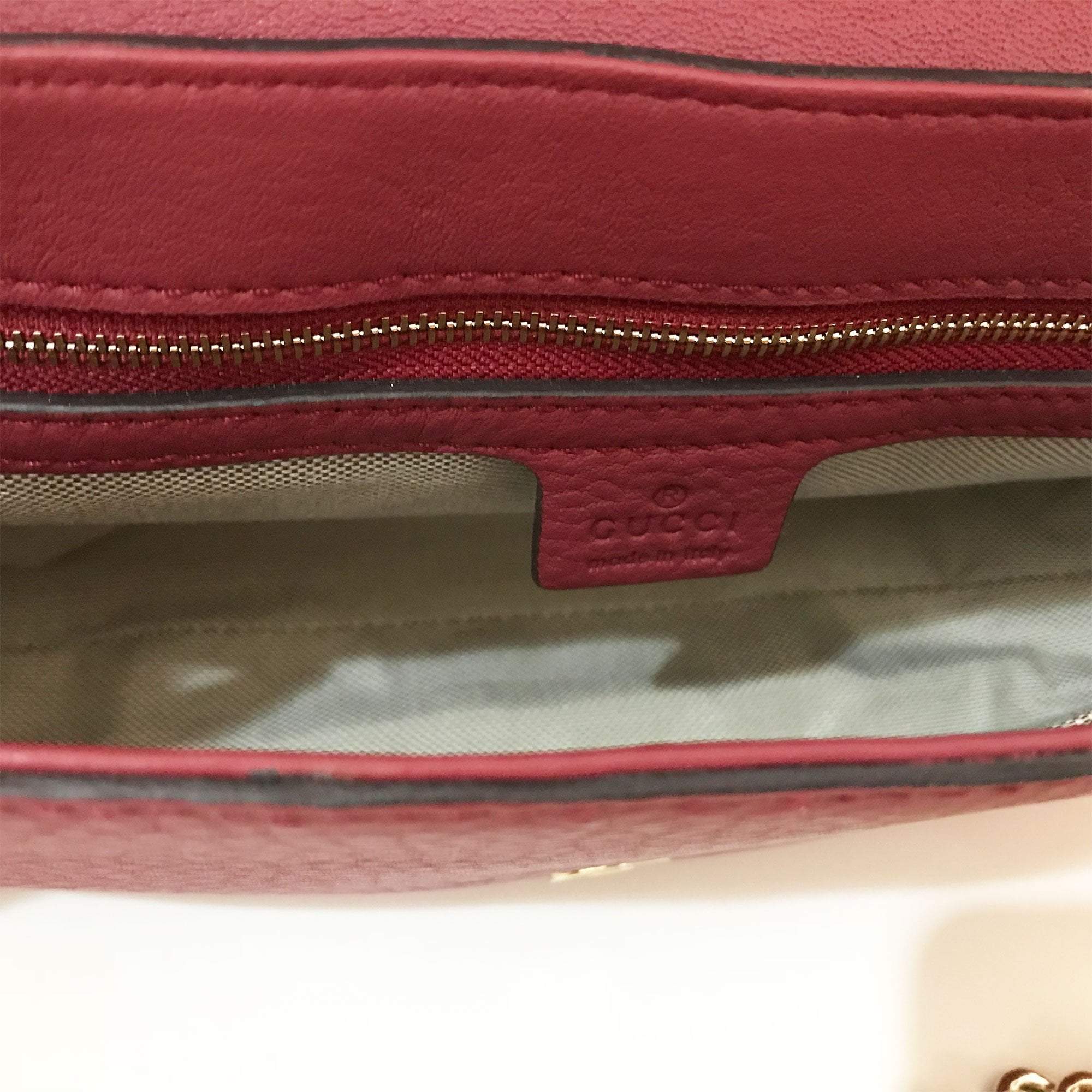 Gucci Soho Medium Flap Pink Leather Crossbody Bag – Garderobe