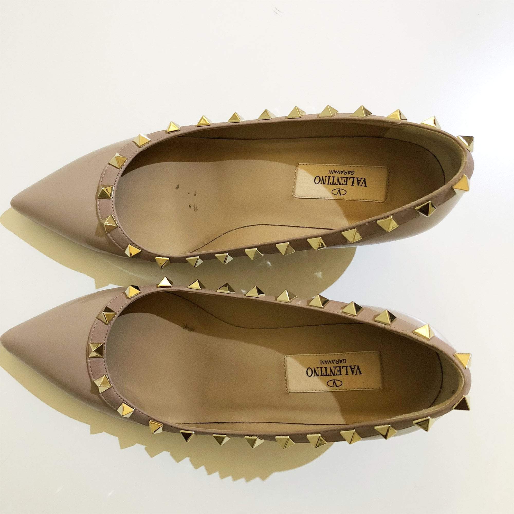 valentino rockstud wedge pump