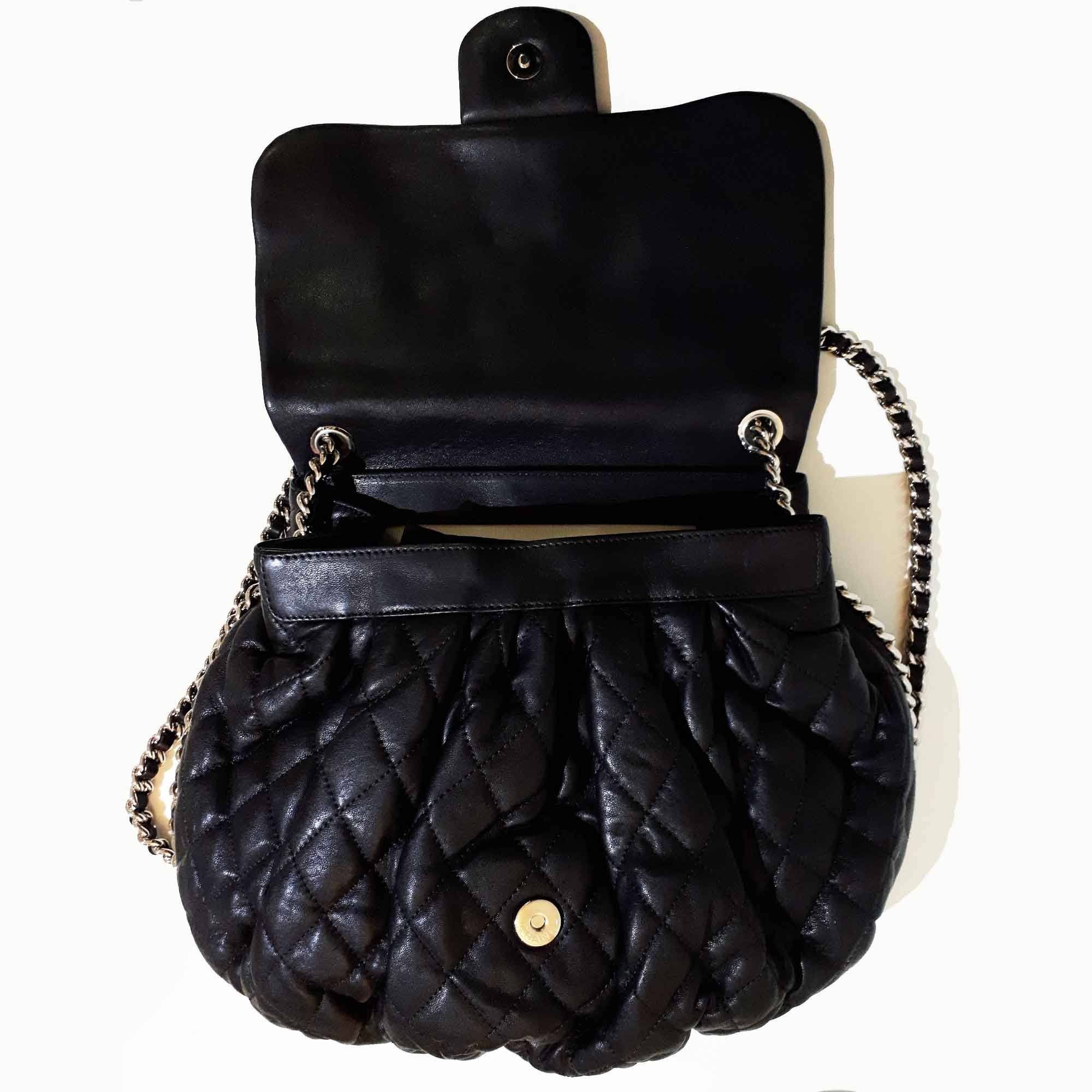 Chanel Aged Lambskin Chain Around Large Crossbody Bag – Garderobe