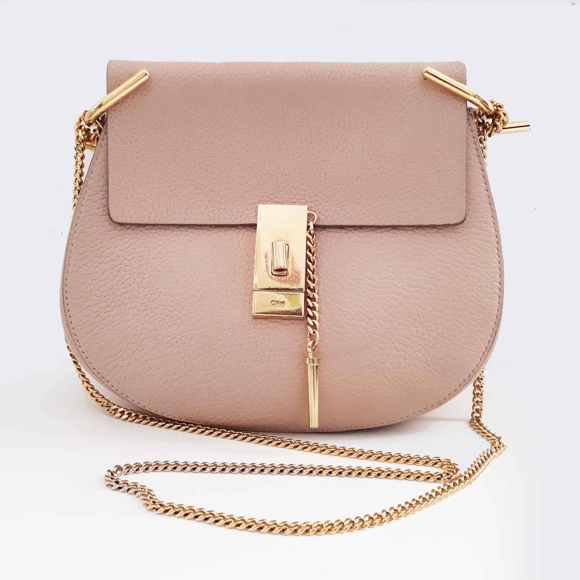 Chloé Light Pink Small Drew Shoulder Bag – Garderobe