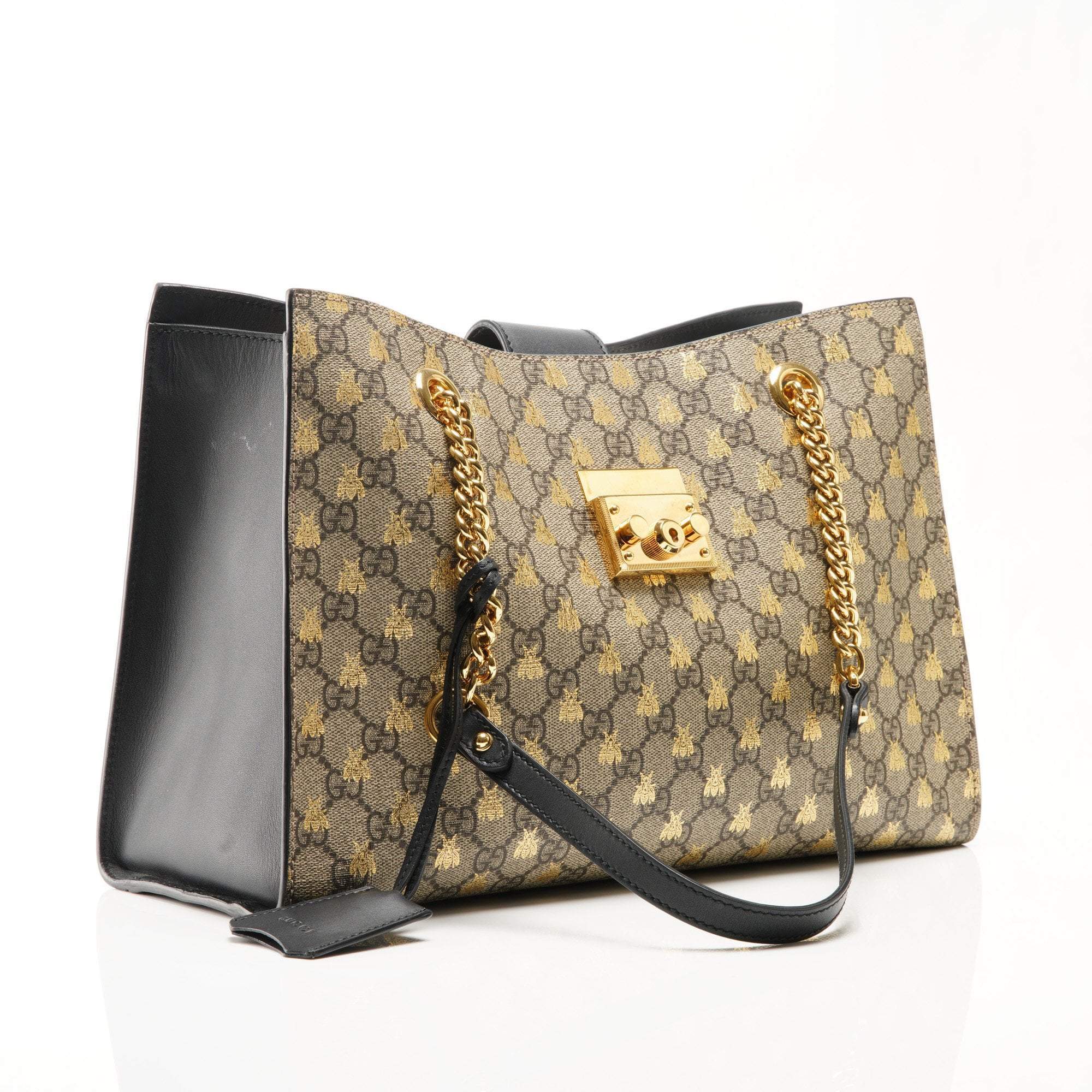  Gucci Padlock Medium  GG bees shoulder bag Garderobe