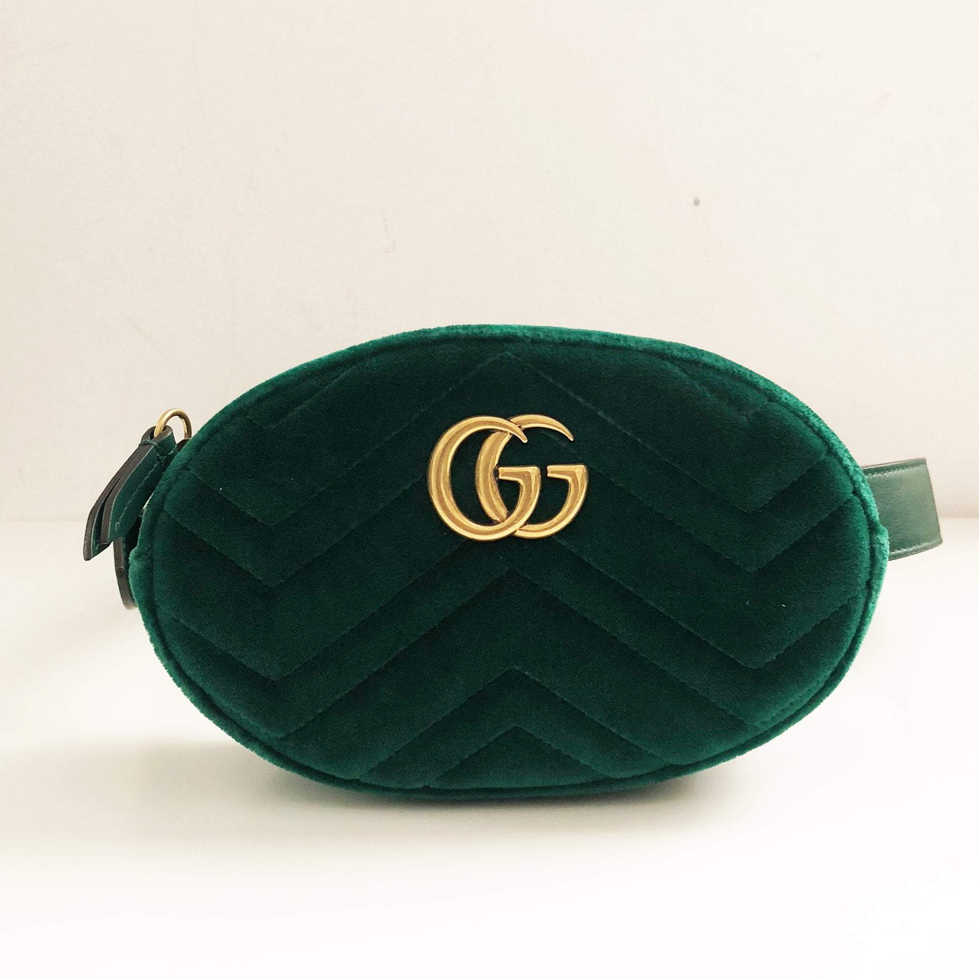 Gucci GG Marmont matelassé velvet belt bag – Garderobe