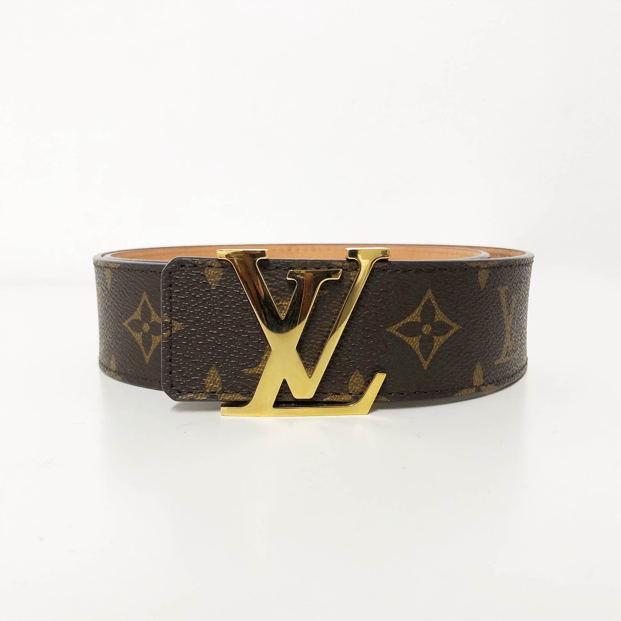 Louis Vuitton Monogram LV Buckle Leather Belt – Garderobe