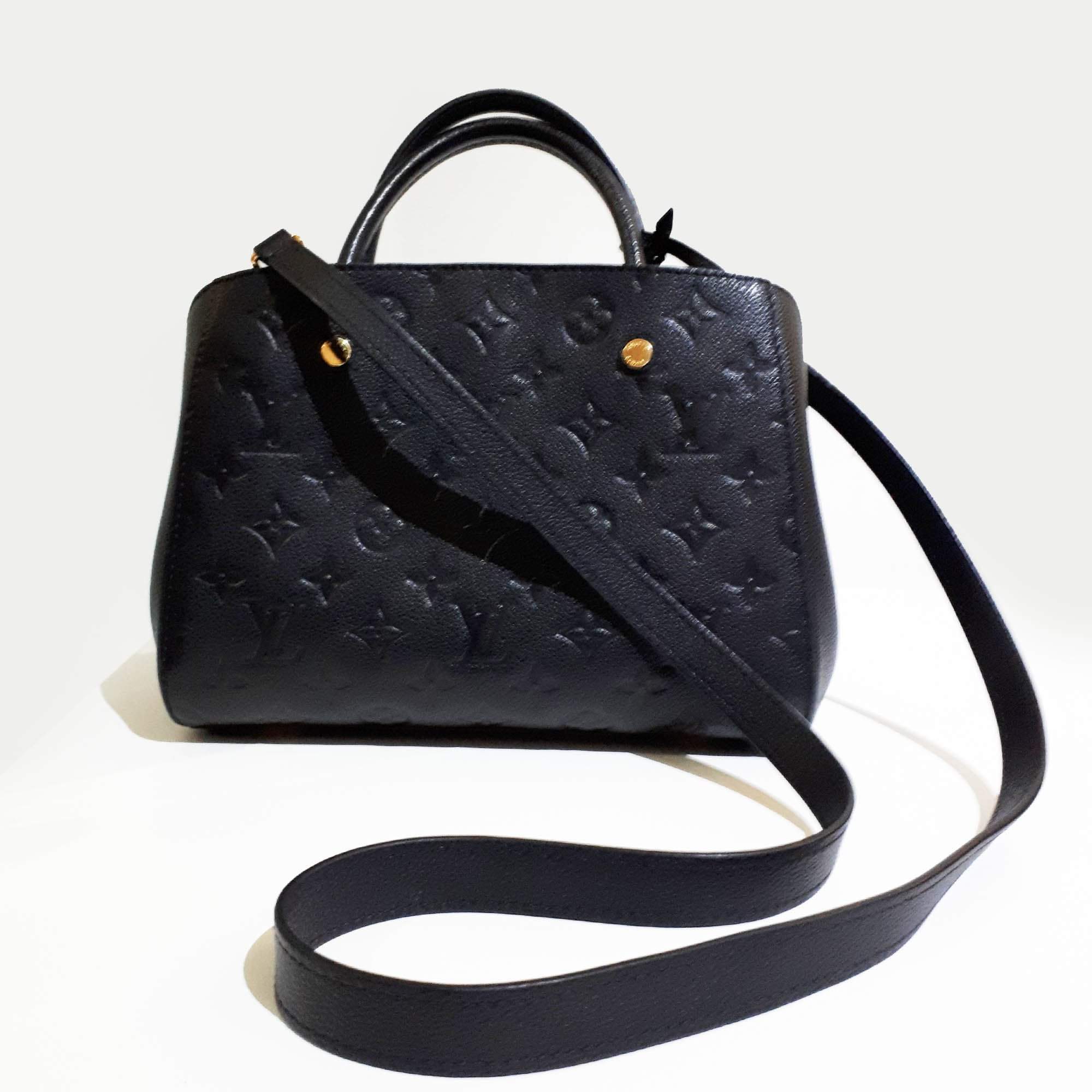 Louis Vuitton Montaigne PM Monogram Empreinte Leather Bag – Garderobe