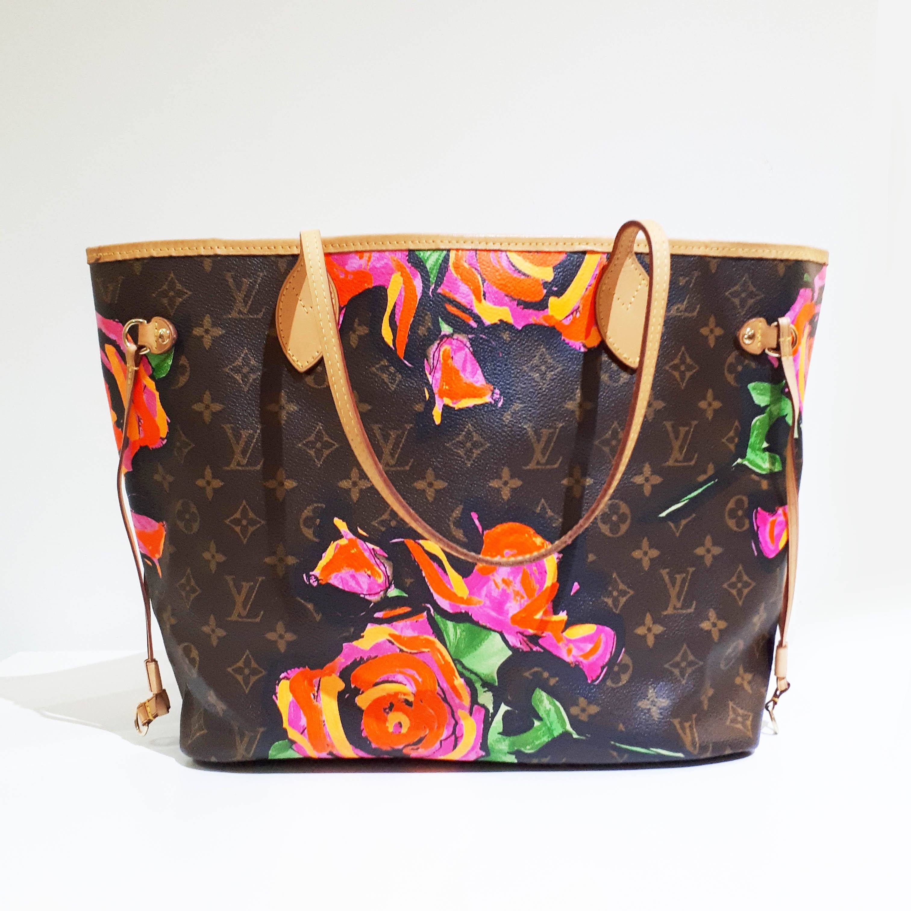 Louis Vuitton Limited Edition Fuchsia Stephen Sprouse Graffiti Neverfull GM  Bag