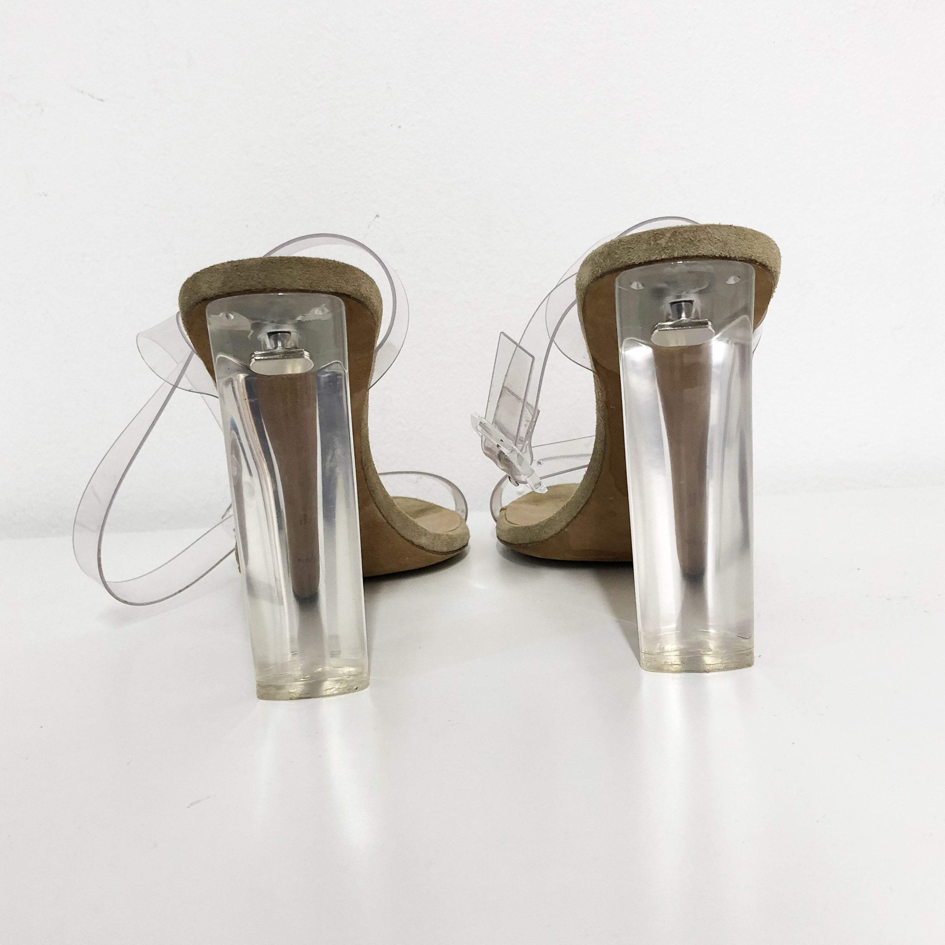 yeezy lucite heels