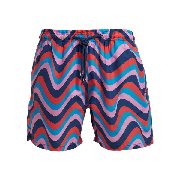 Kids Swim Shorts - Retro Stripes | 80s