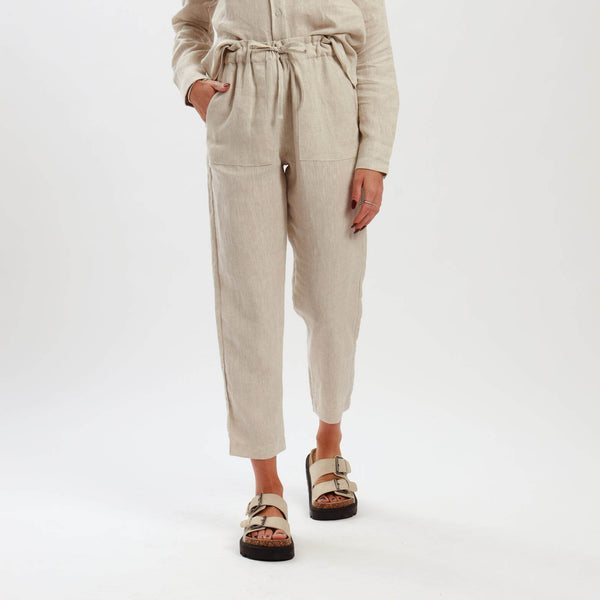 Ladies Linen - Pants | Natural