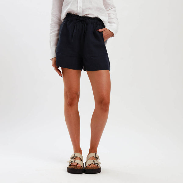 Ladies Linen - Shorts | Navy