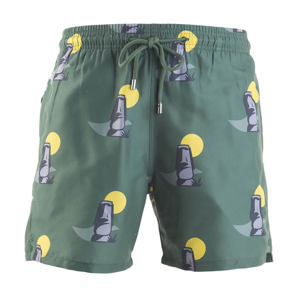 Swim Shorts - Easter Island | Army Green