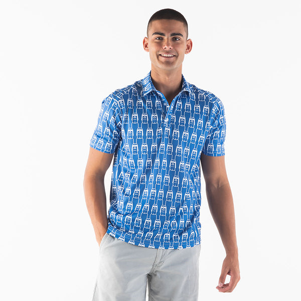 Golf Shirt - Easter Island | Royal Blue