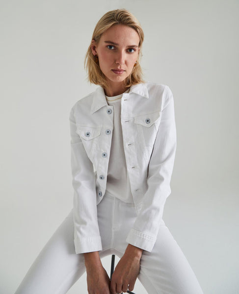 AG Jeans Robyn Slim Denim jacket in True White