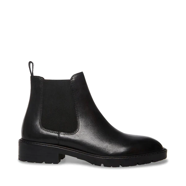 Steve Madden Leopold Chelsea Boot in Black Leather – manhattan casuals