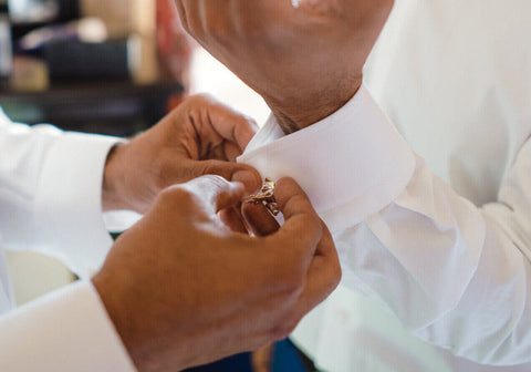 how to wear cufflinks, how to use cufflinks, how to put on cufflinks, how to put cufflinks on