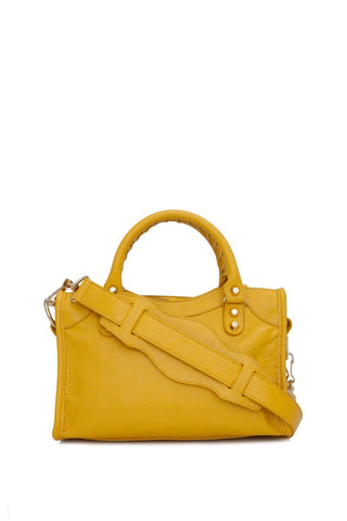 balenciaga mini city bag yellow