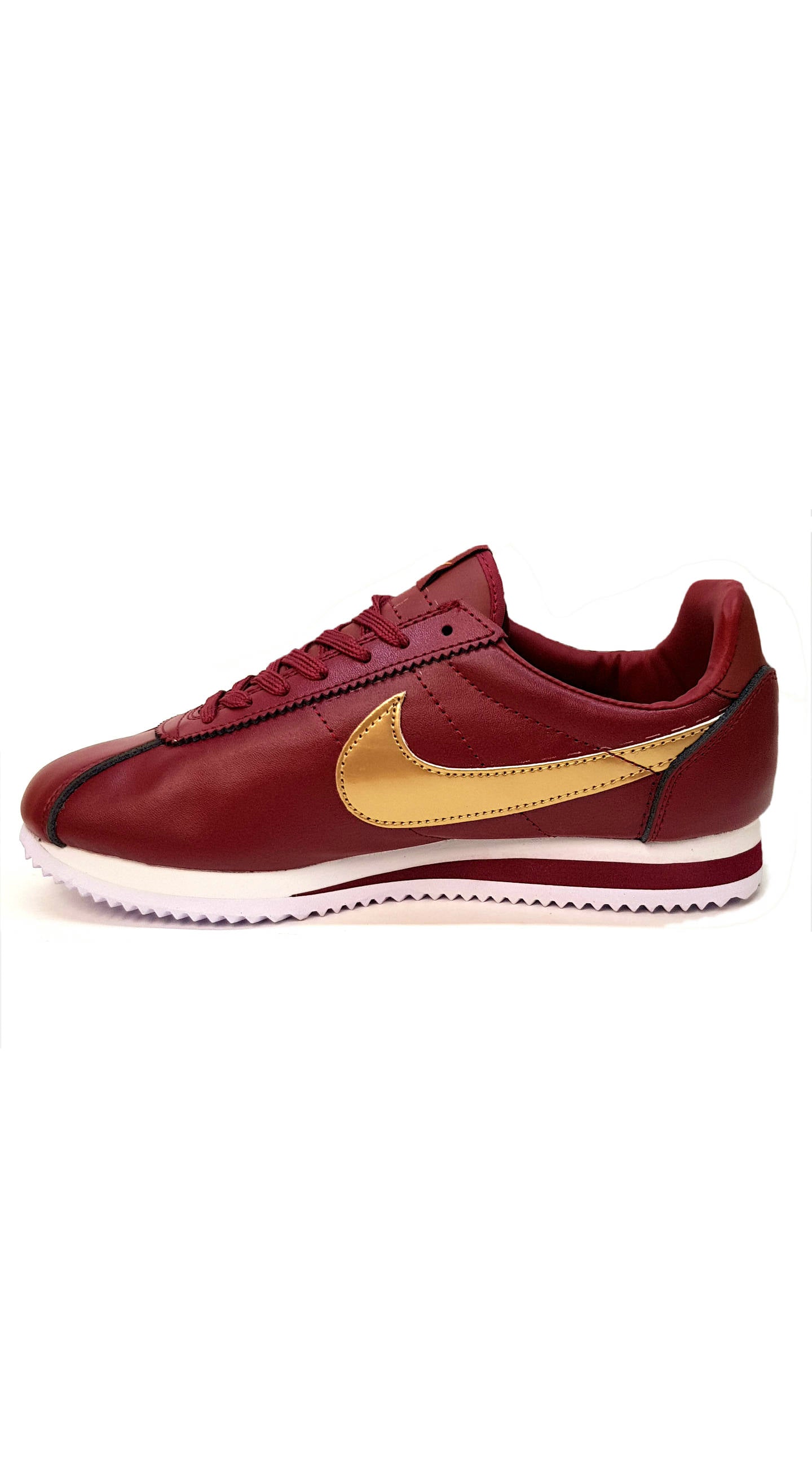 nike cortez maroon and gold