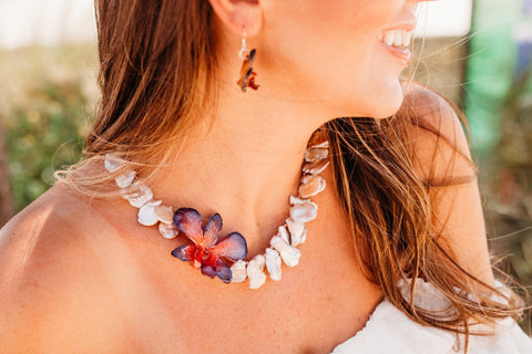 flower statement necklace