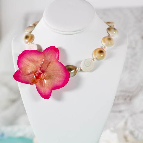 flower statement necklace
