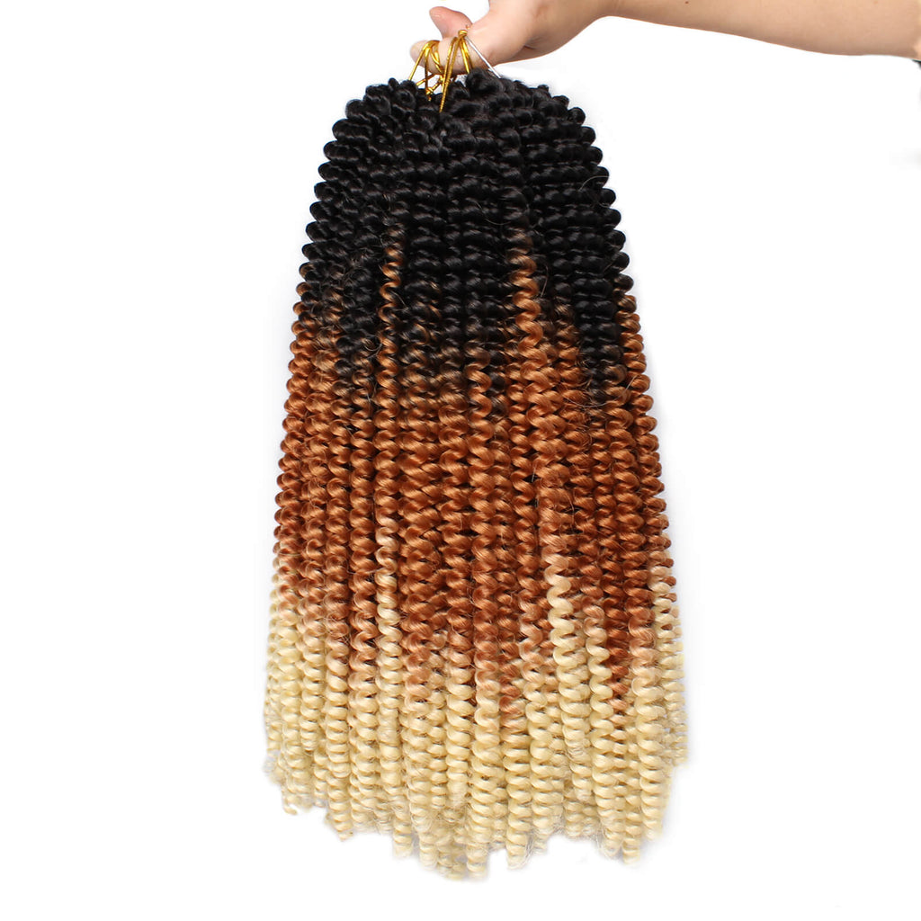 12 Inch Spring Twist Ombre Colors Butterfly locs Crochet Braiding Hair ...