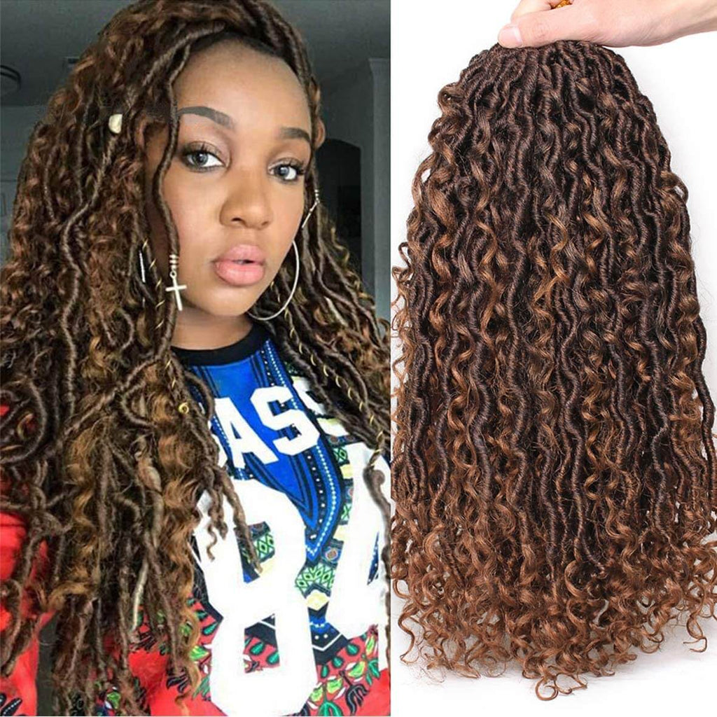 Xtrend 18inch Boho Faux Locs Crochet Hair Pre Looped Bohemian Goddess Xtrend Hair 