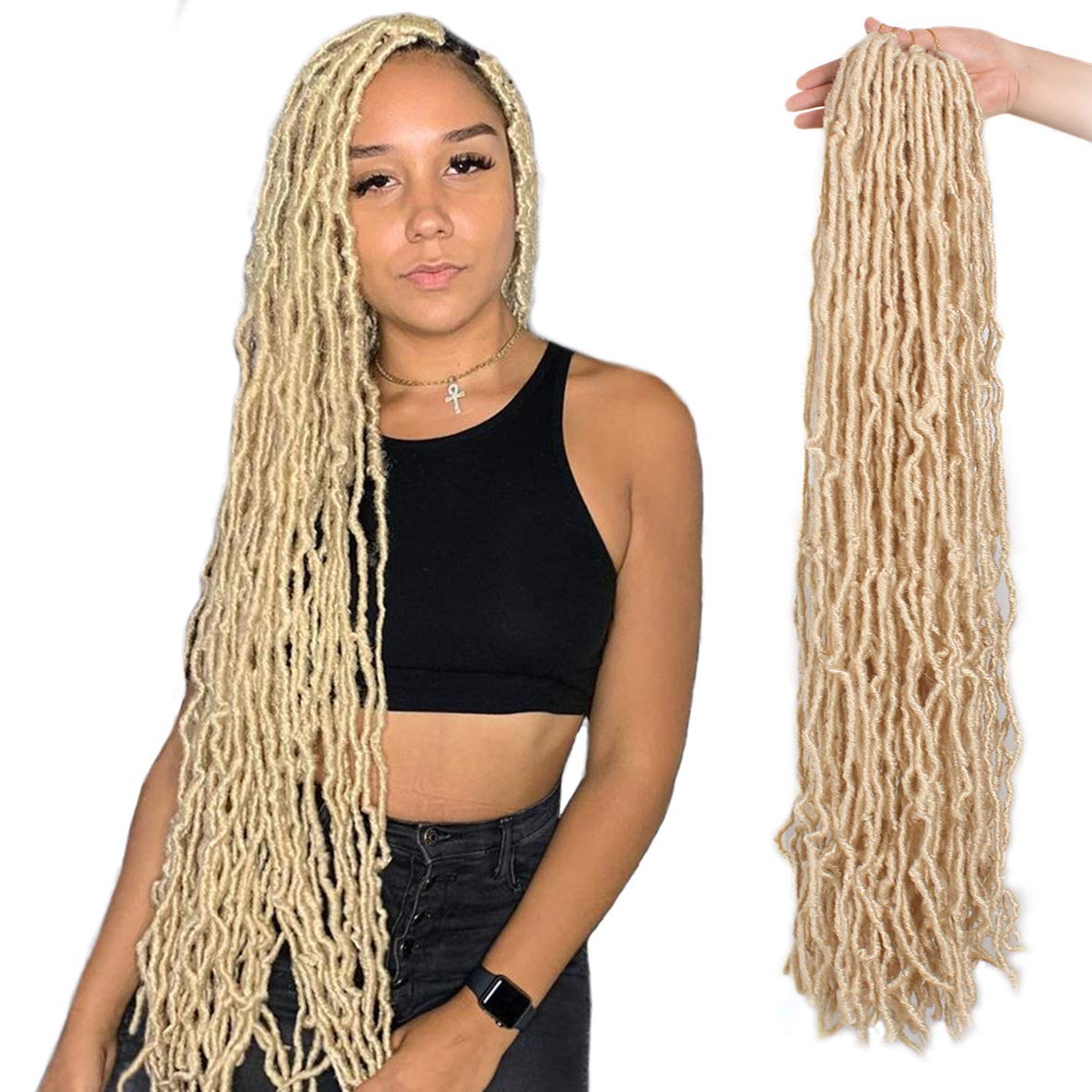 Xtrend Nu Soft Locs Crochet Braids Hair Faux Locs Curly Hair Synthetic –  Xtrend Hair