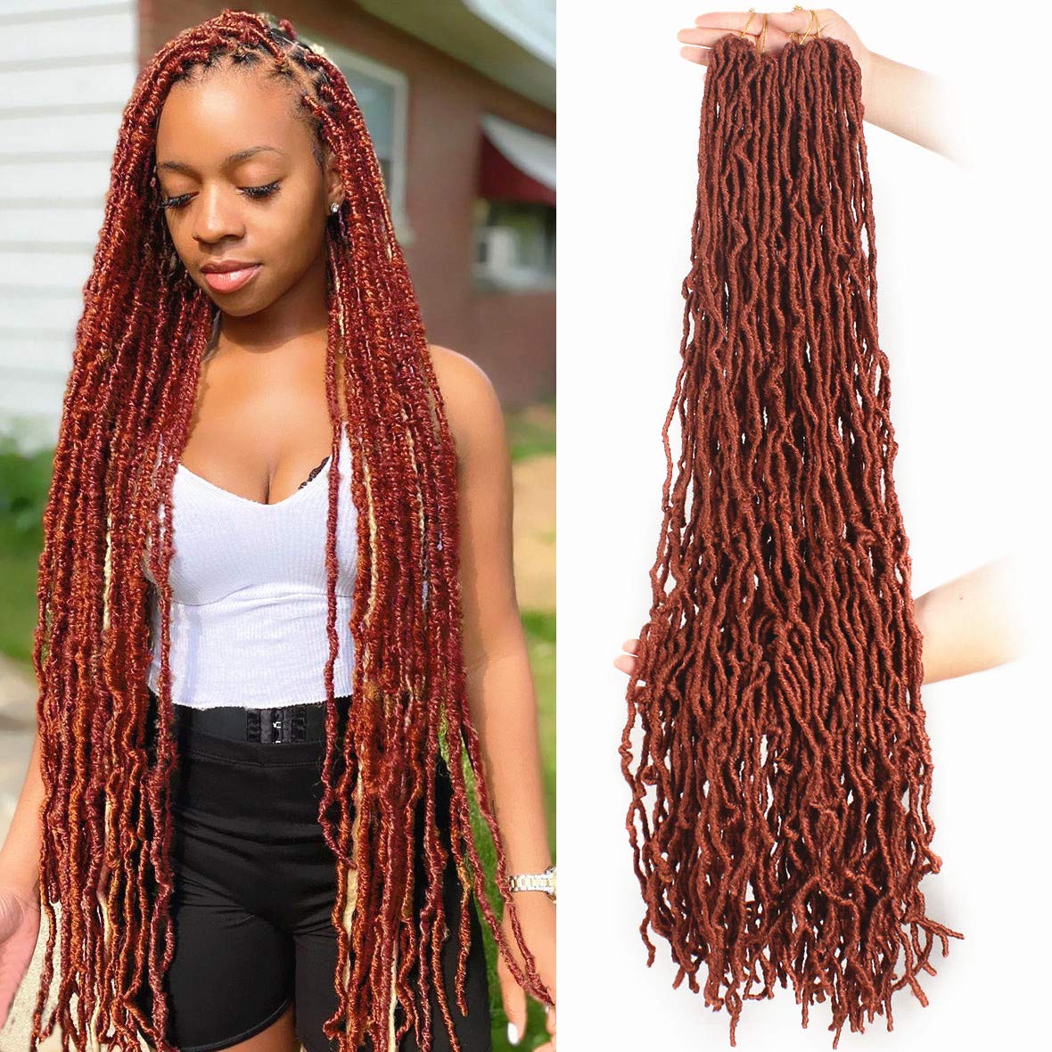 faux locs crochet hair near me