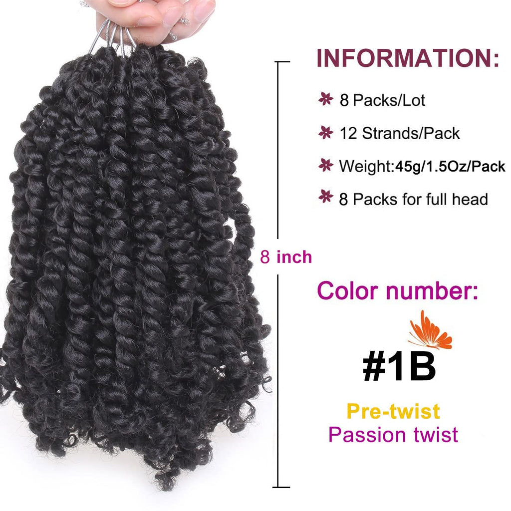 Xtrend Pre-Twisted Passion Twist Hair Ombre Crochet Braid Hair Bohemia ...