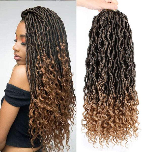 Xtrend Goddess Faux Locs Curly Crochet Braid Synthetic Hair 18 ...