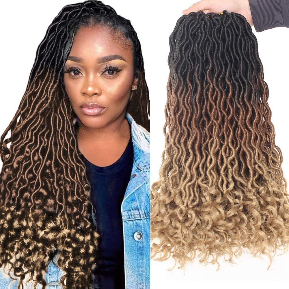 Xtrend Goddess Faux Locs Curly Crochet Braid Synthetic Hair 18 ...