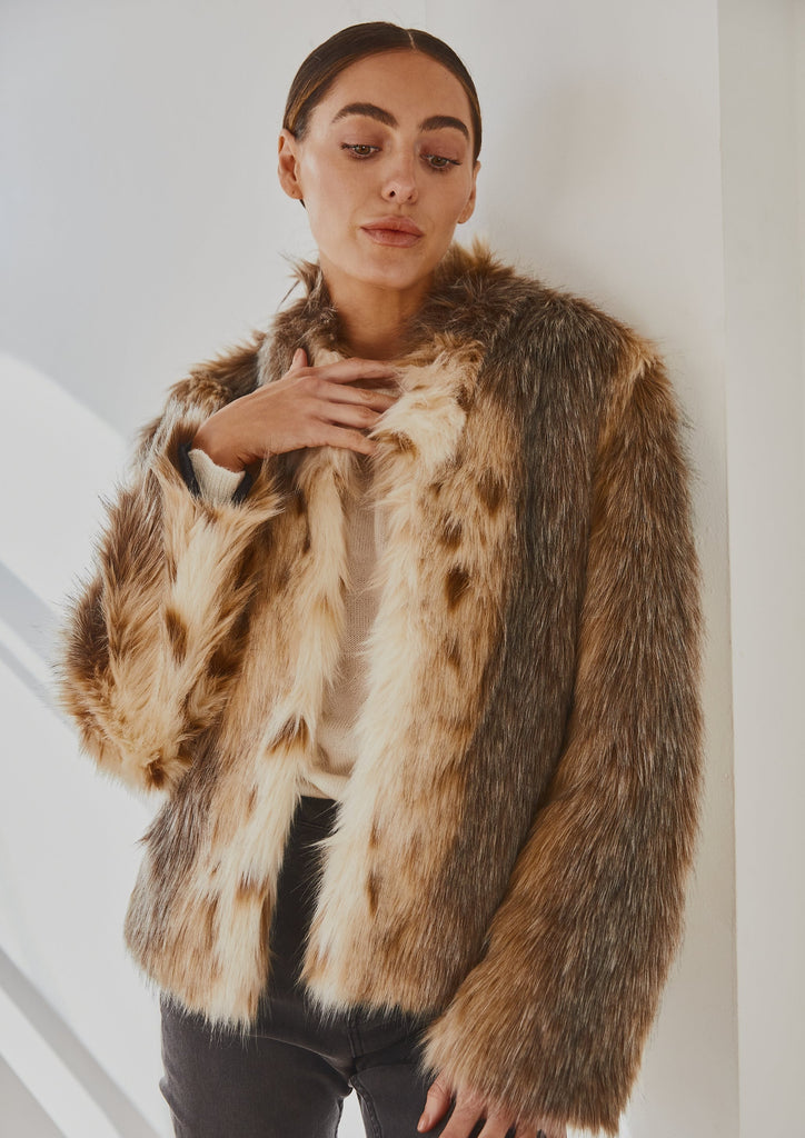 Faux Fur Jacket Wildcat – Birds of a Feather Couture