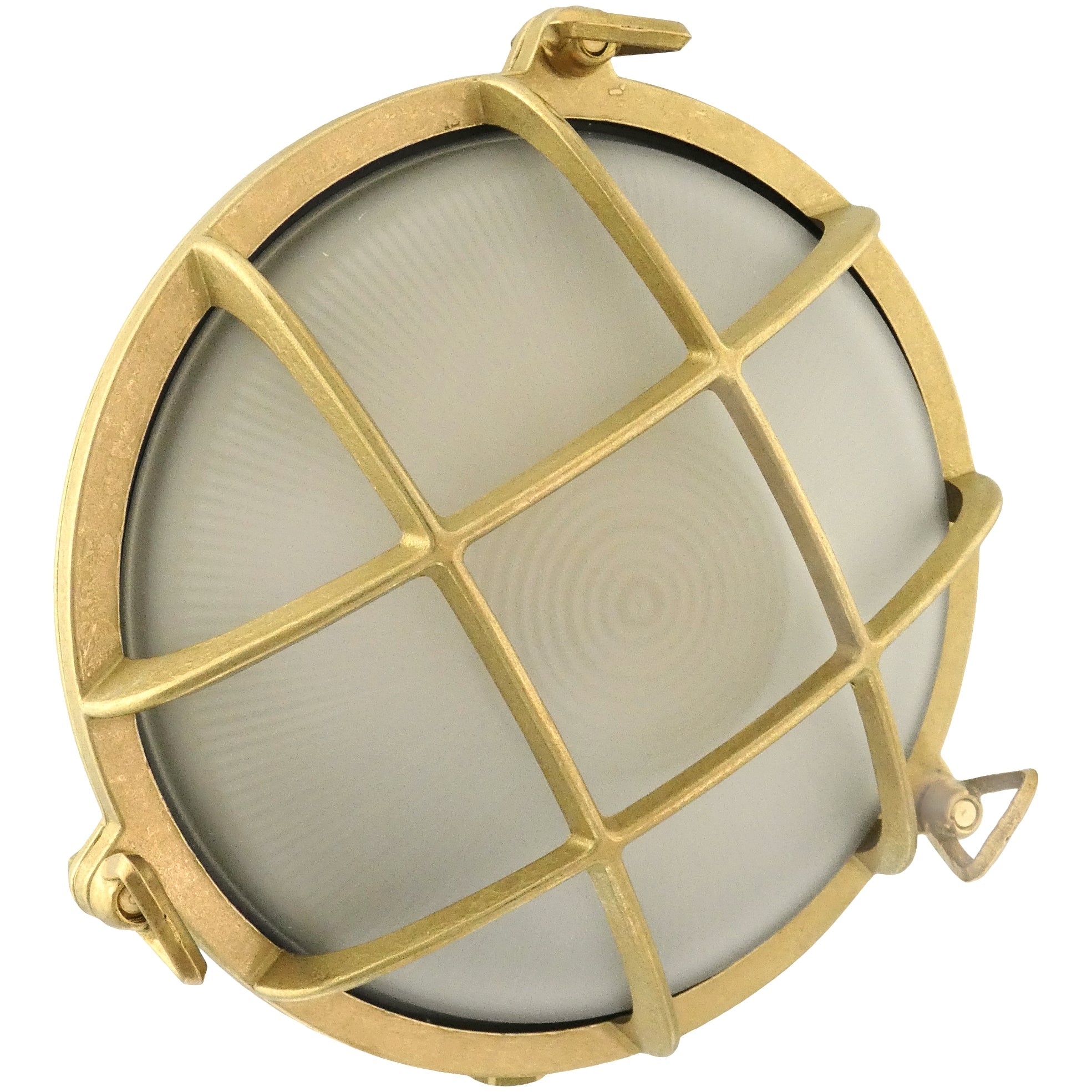 Rota Large Brass bulkhead Round outdoor waterproof light Nautical marine wall lamp